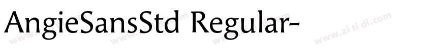 AngieSansStd Regular字体转换